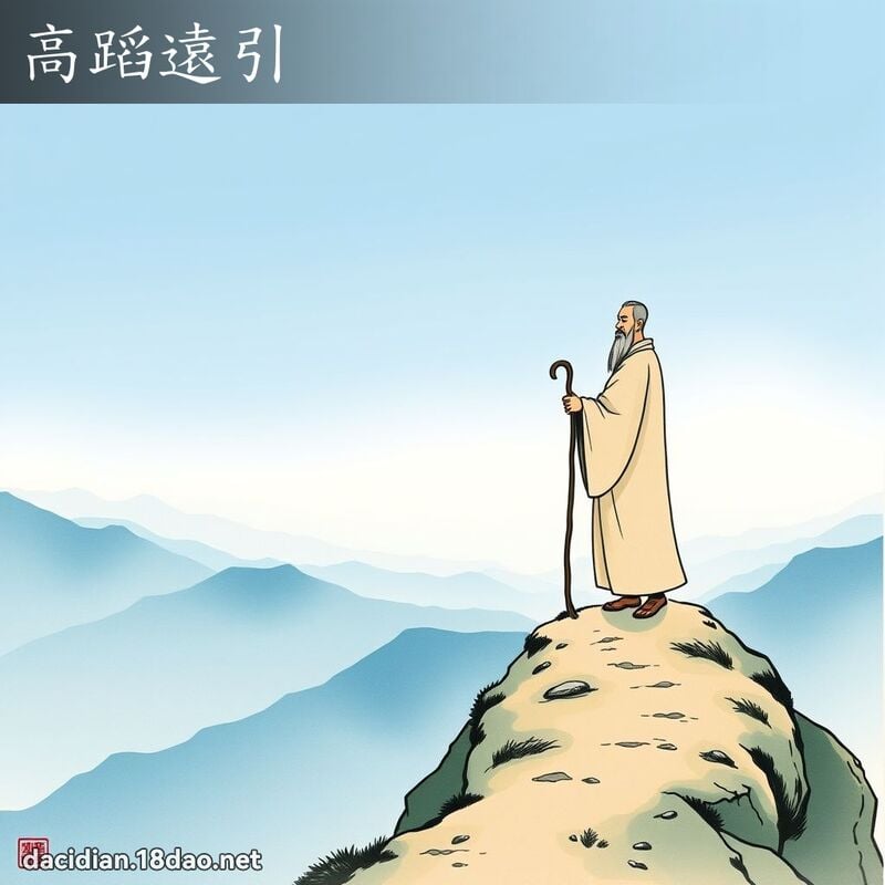 高蹈遠引 - 國語大辭典配圖