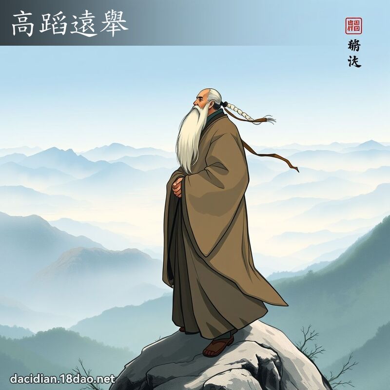 高蹈远举 - 国语大辞典配图