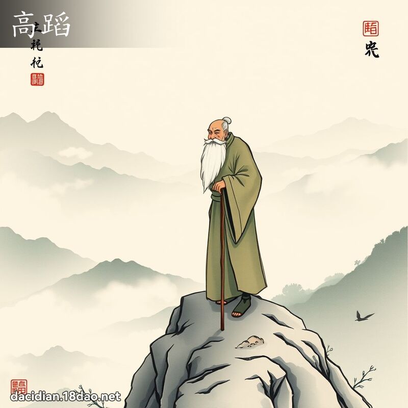 高蹈 - 國語大辭典配圖