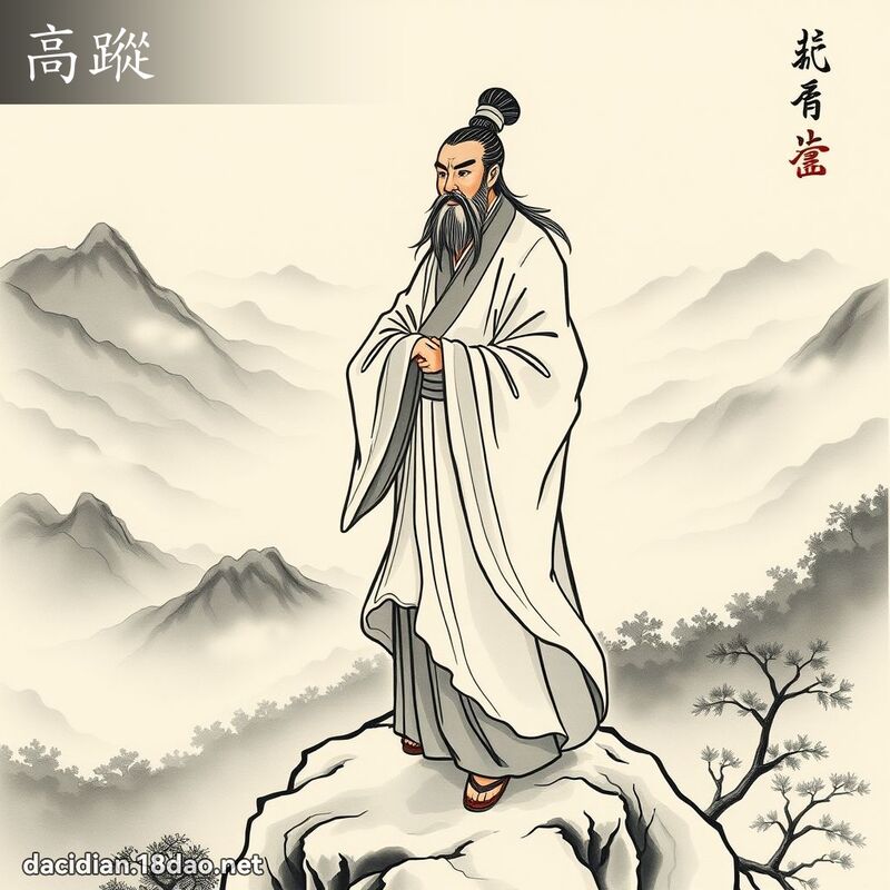 高蹤 - 國語大辭典配圖