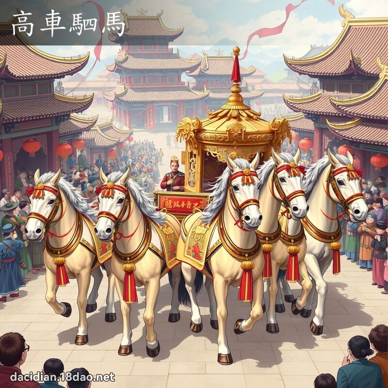 高車駟馬 - 國語大辭典配圖