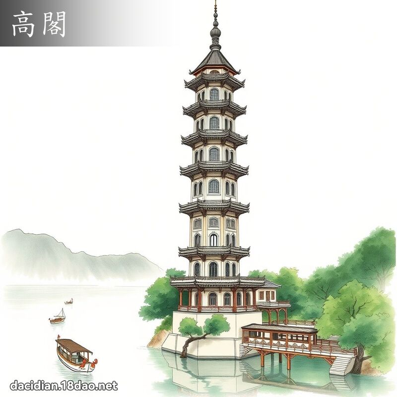 高閣 - 國語大辭典配圖