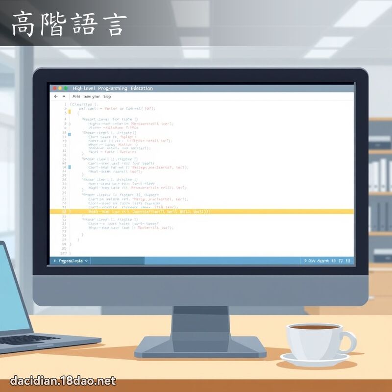 高階語言 - 國語大辭典配圖