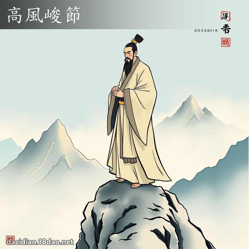 高风峻节 - 国语大辞典配图