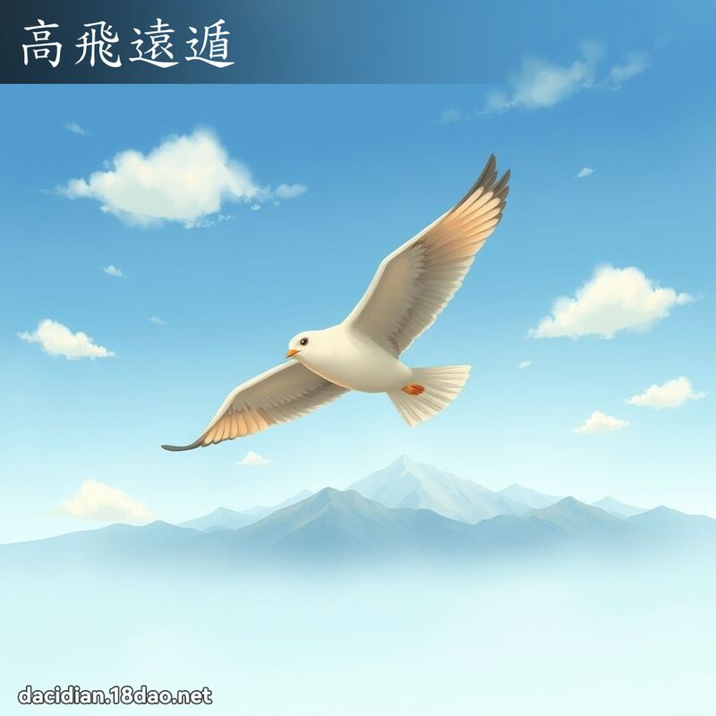 高飛遠遁 - 國語大辭典配圖