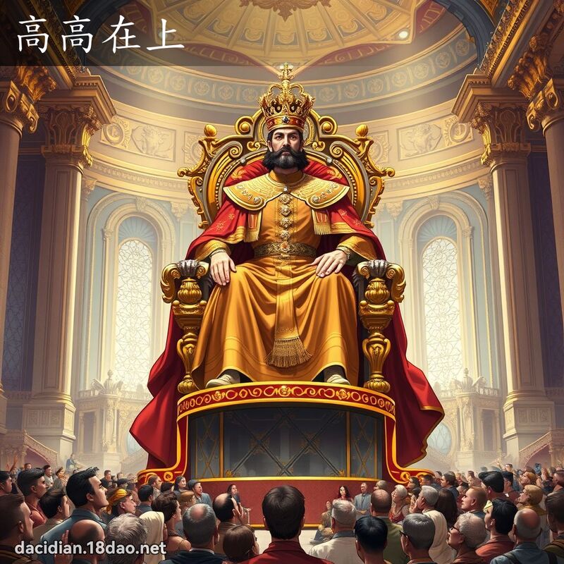 高高在上 - 国语大辞典配图