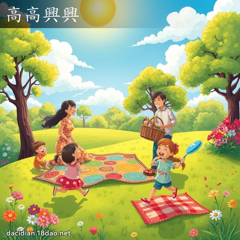 高高兴兴 - 国语大辞典配图