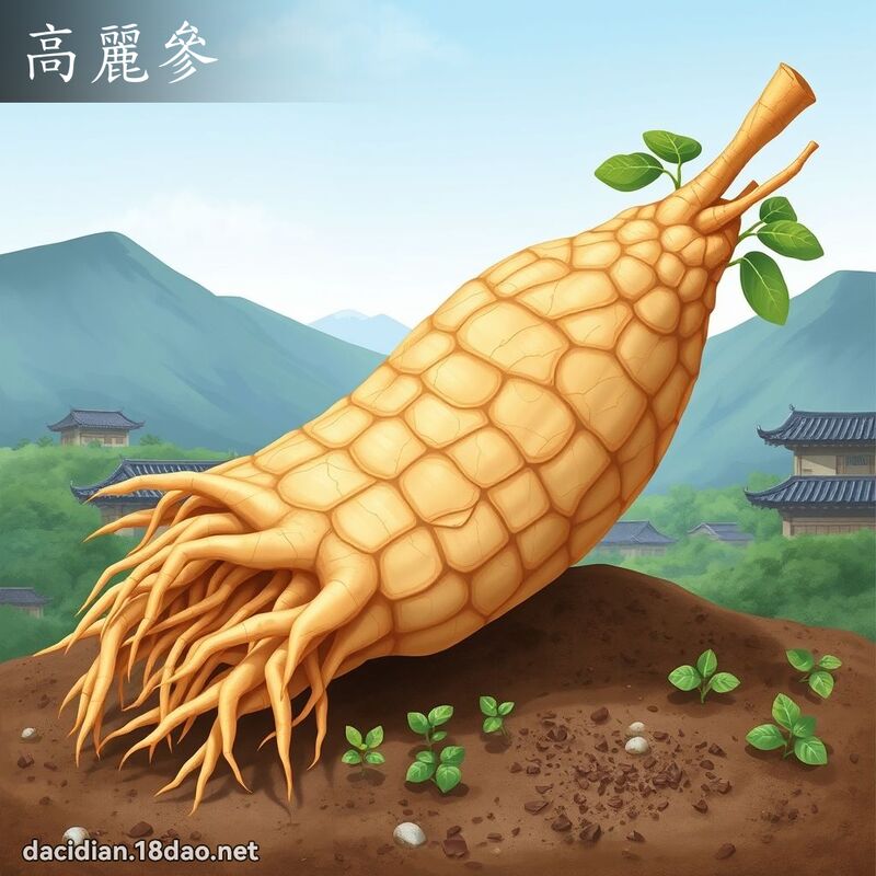 高麗參 - 國語大辭典配圖