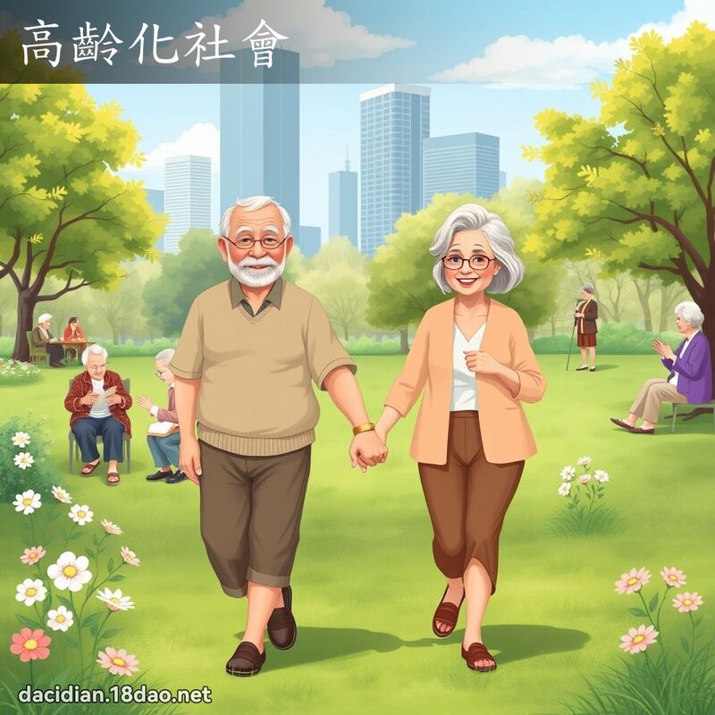 高齡化社會 - 國語大辭典配圖