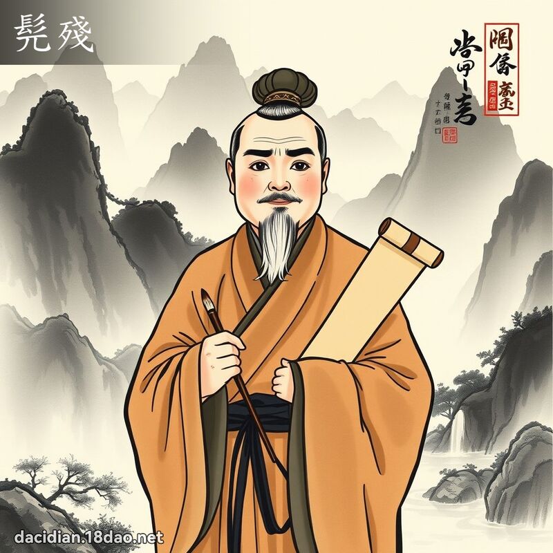 髡殘 - 國語大辭典配圖