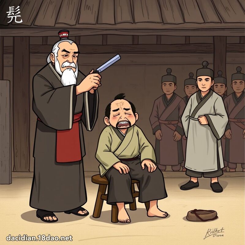 髡 - 國語大辭典配圖