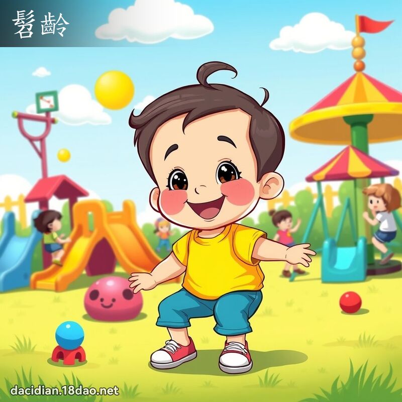 髫齡 - 國語大辭典配圖
