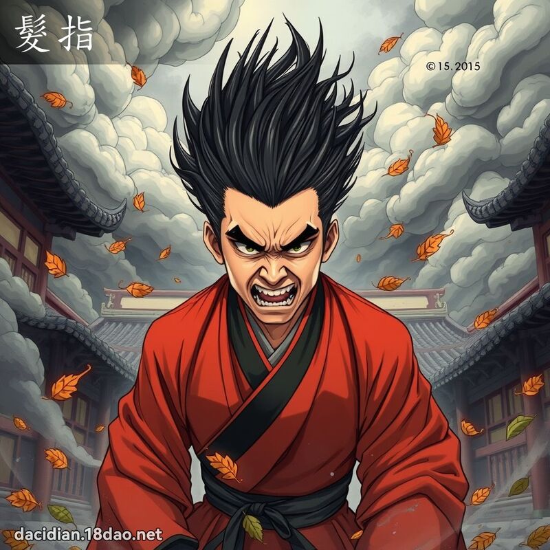髮指 - 國語大辭典配圖