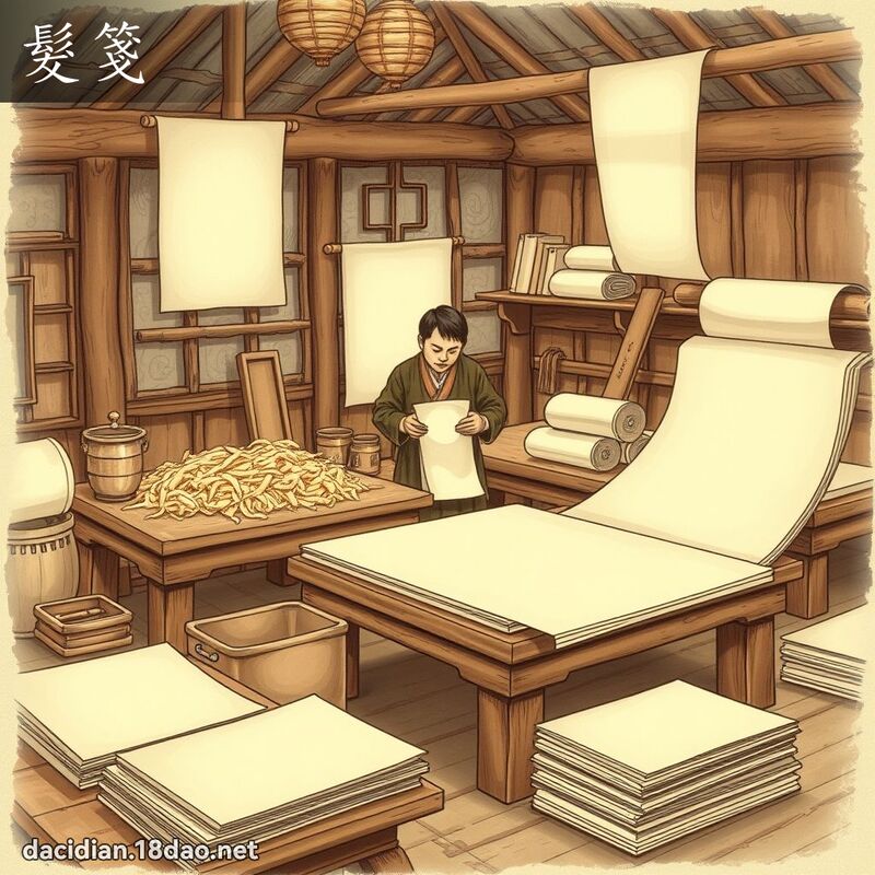 髮箋 - 國語大辭典配圖