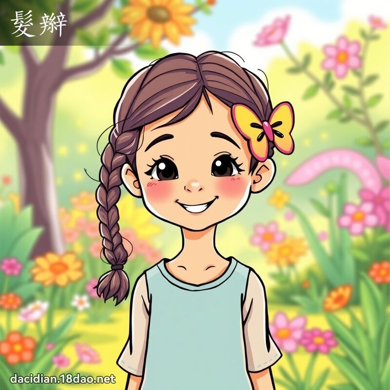 髮辮 - 國語大辭典配圖