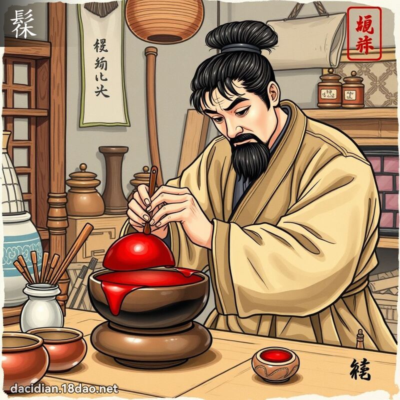 髹 - 國語大辭典配圖