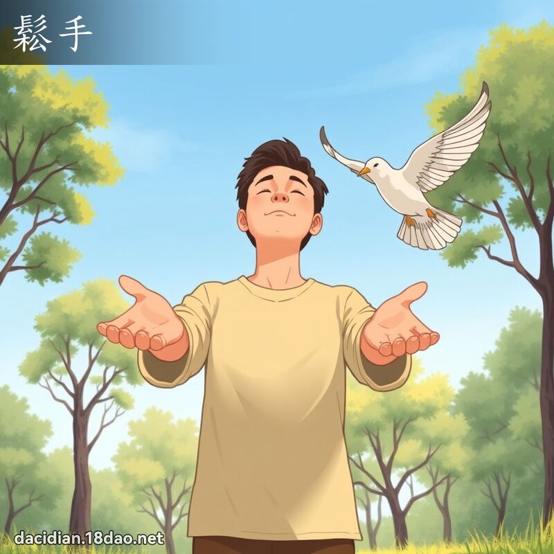 松手 - 国语大辞典配图