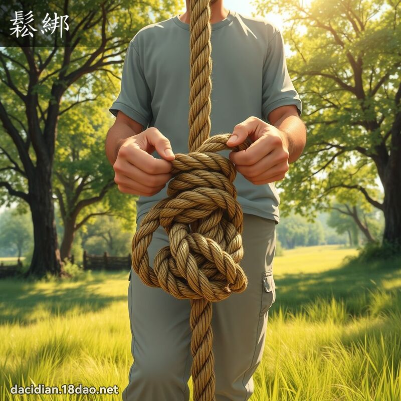 鬆綁 - 國語大辭典配圖