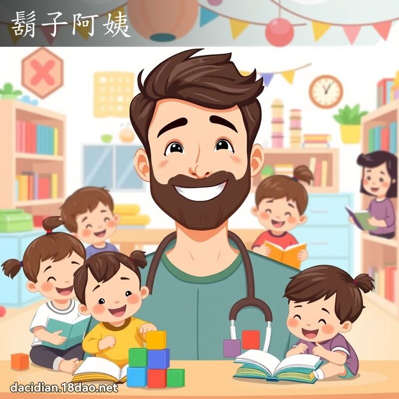 胡子阿姨 - 国语大辞典配图