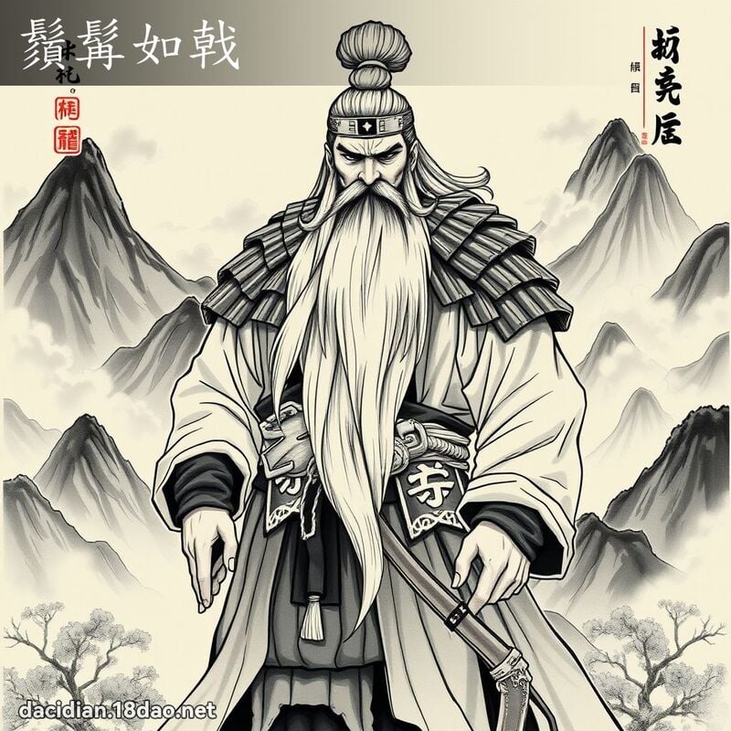 鬚髯如戟 - 國語大辭典配圖
