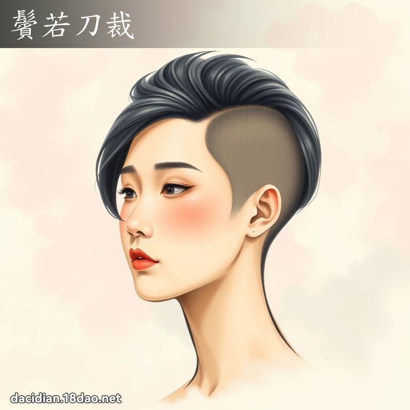 鬢若刀裁 - 国语大辞典配图