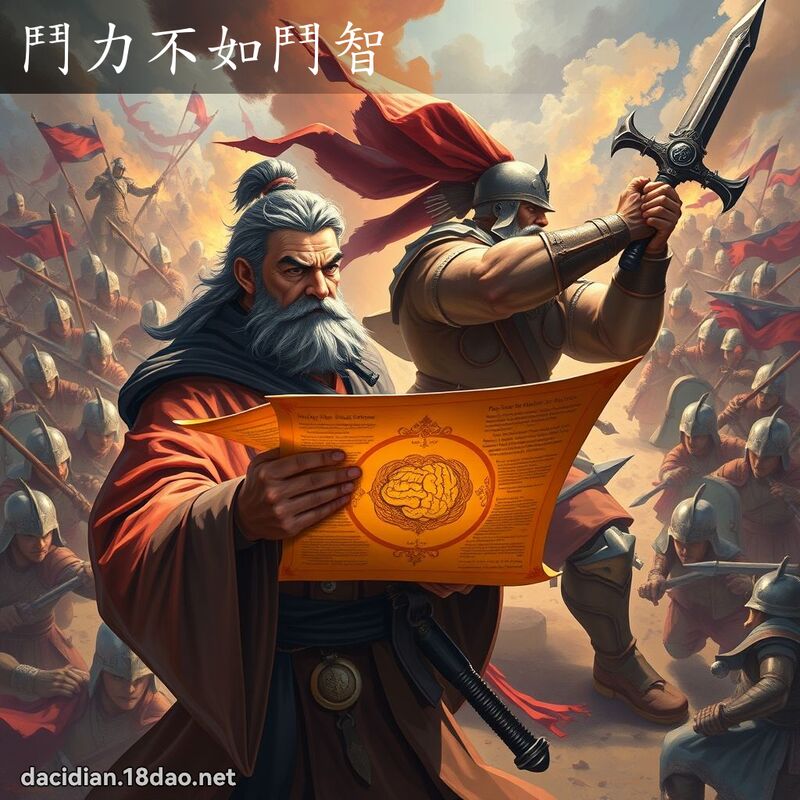 鬥力不如鬥智 - 國語大辭典配圖