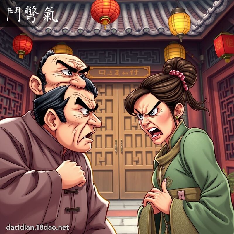 鬥彆氣 - 國語大辭典配圖