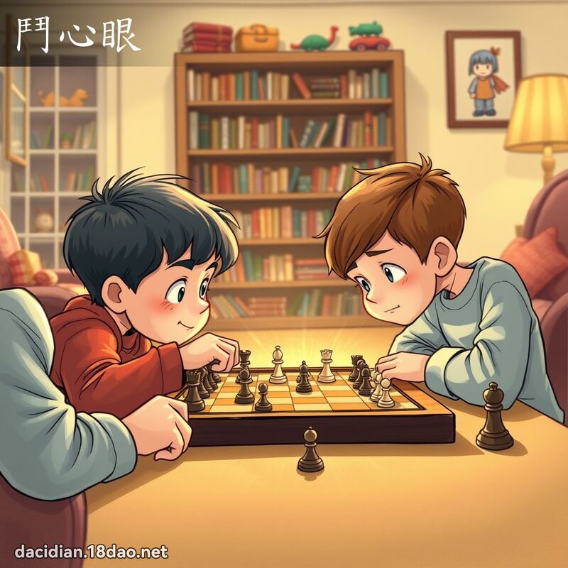 斗心眼 - 国语大辞典配图
