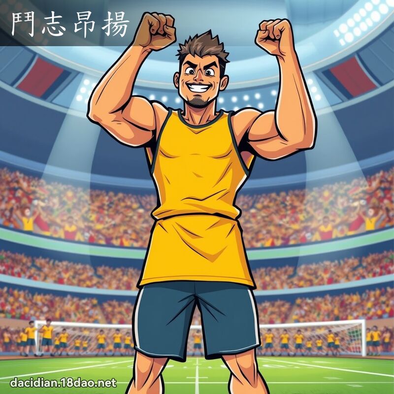 斗志昂扬 - 国语大辞典配图