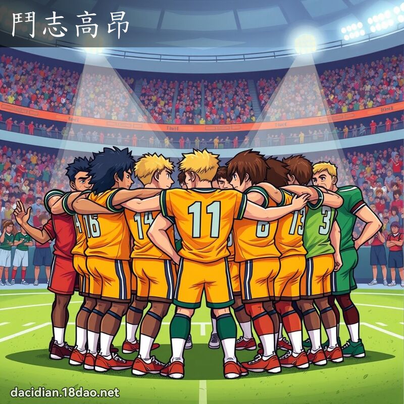 斗志高昂 - 国语大辞典配图