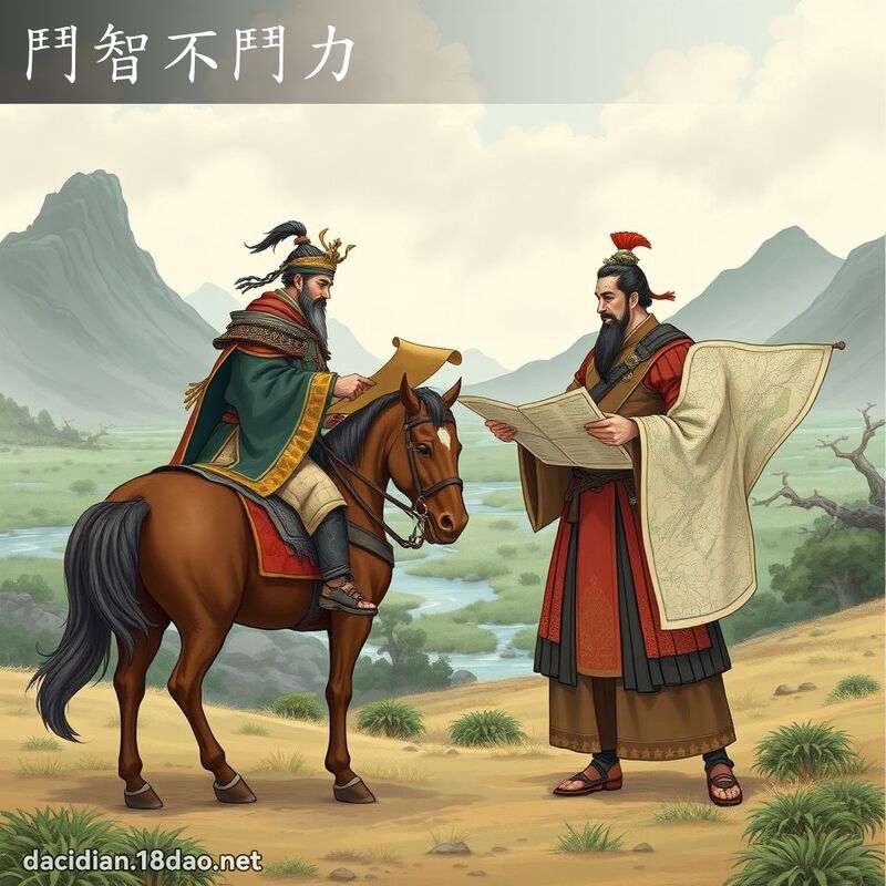 斗智不斗力 - 国语大辞典配图