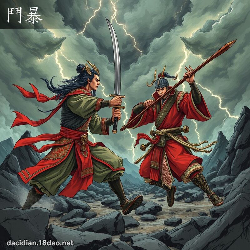 鬥暴 - 國語大辭典配圖