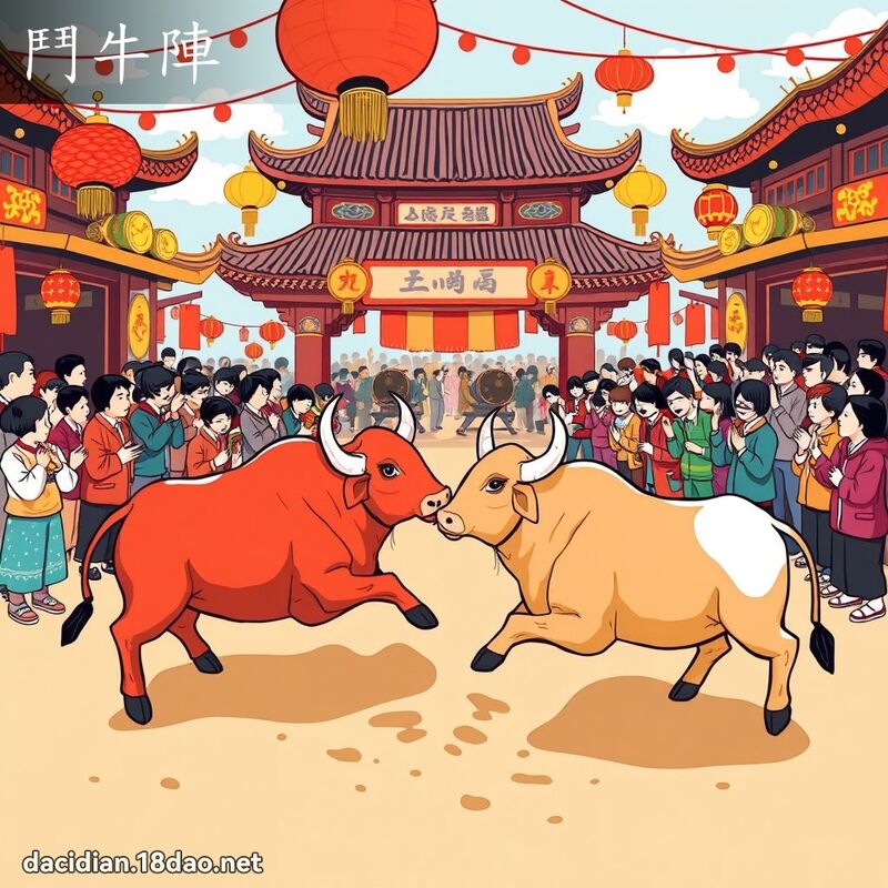 鬥牛陣 - 國語大辭典配圖