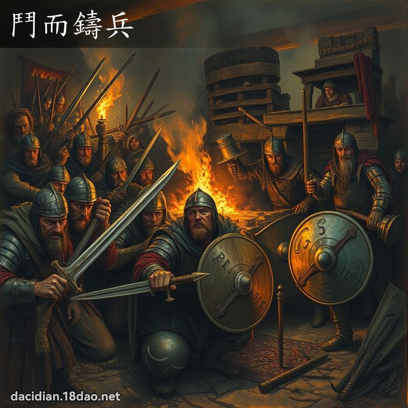 鬥而鑄兵 - 國語大辭典配圖