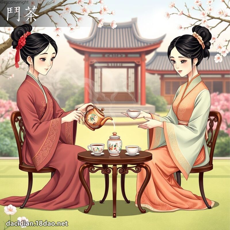 鬥茶 - 國語大辭典配圖