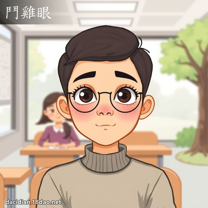 斗鸡眼 - 国语大辞典配图