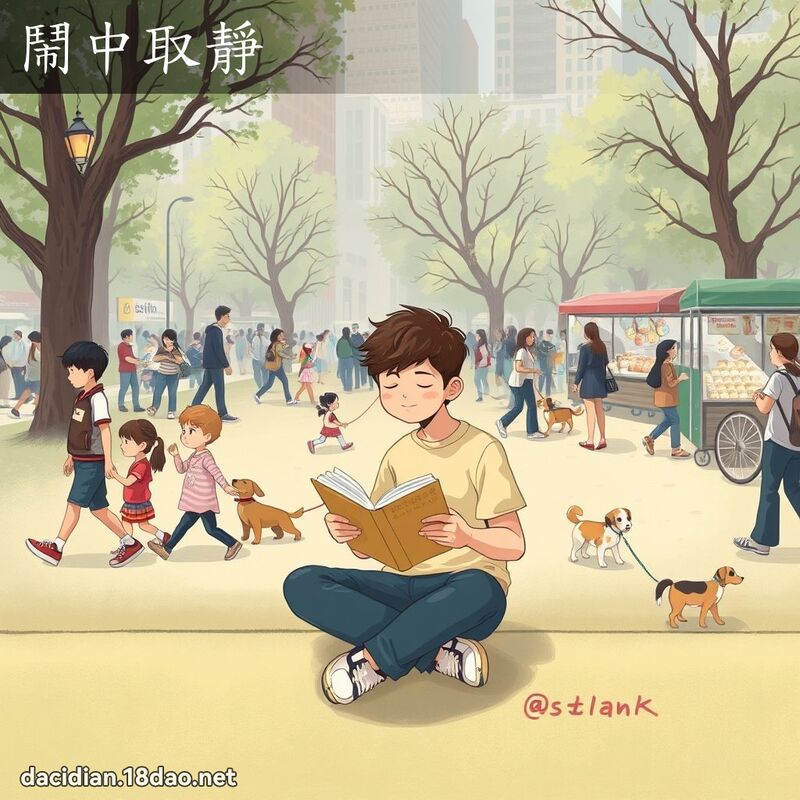 鬧中取靜 - 國語大辭典配圖