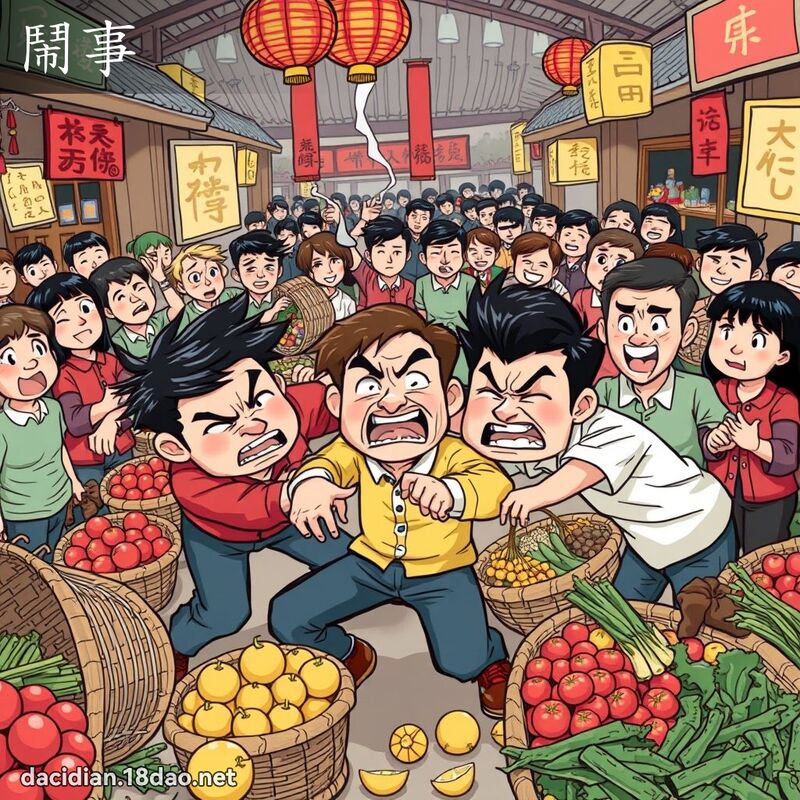 鬧事 - 國語大辭典配圖