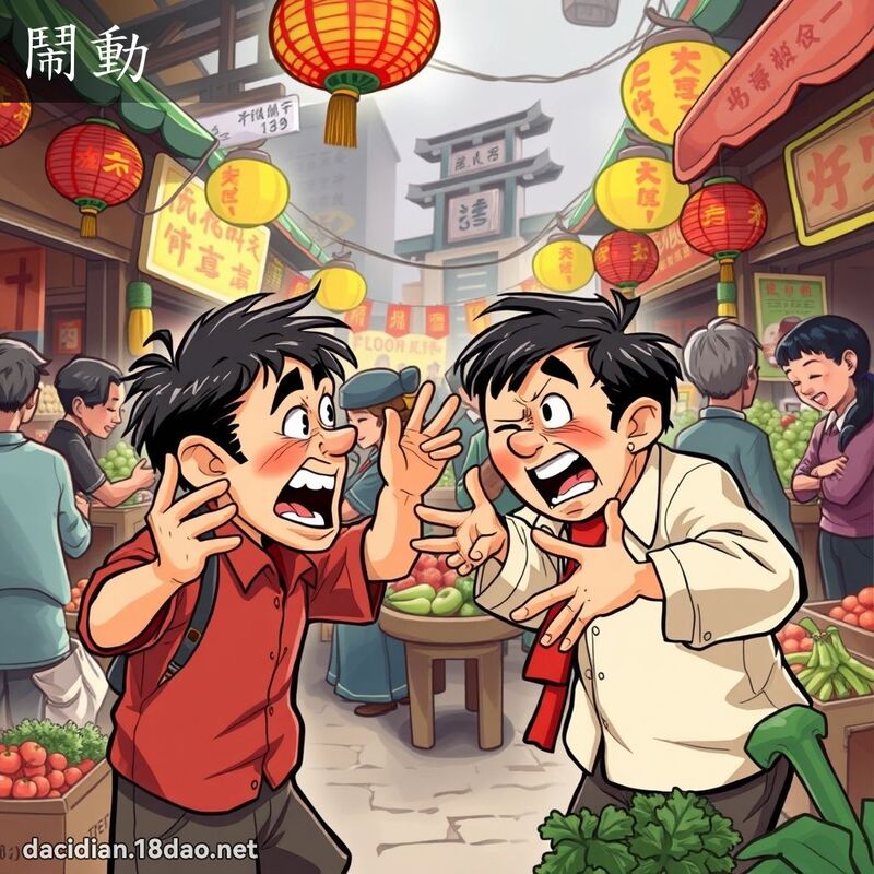 鬧動 - 國語大辭典配圖