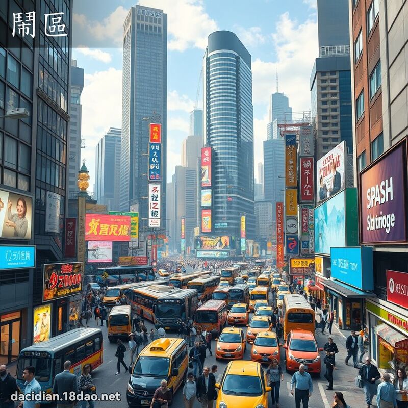 鬧區 - 國語大辭典配圖