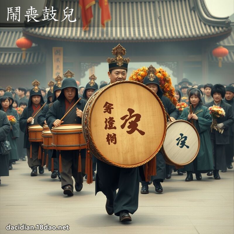 鬧喪鼓兒 - 國語大辭典配圖