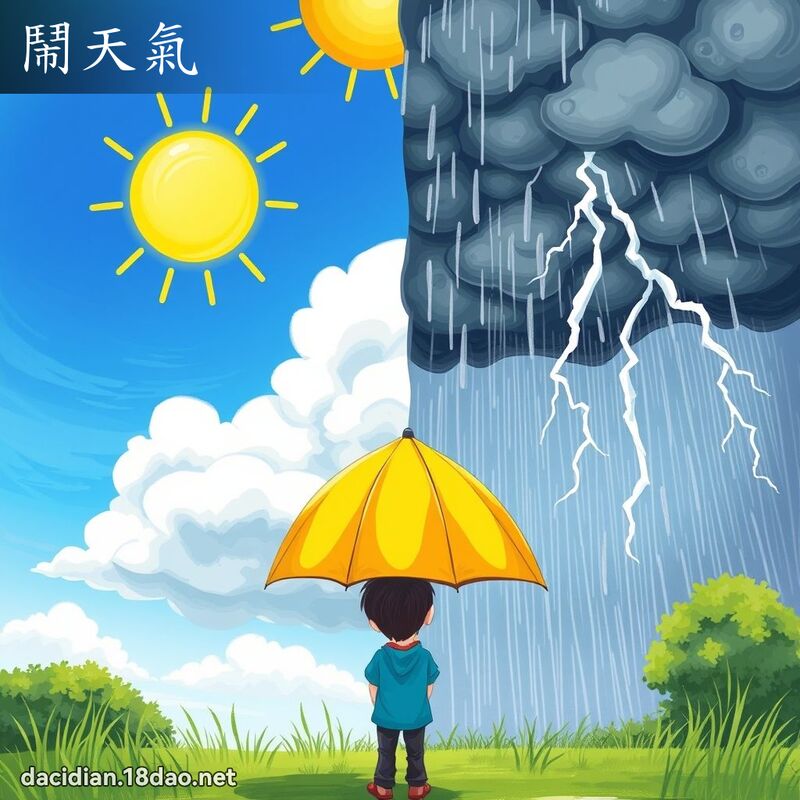 闹天气 - 国语大辞典配图