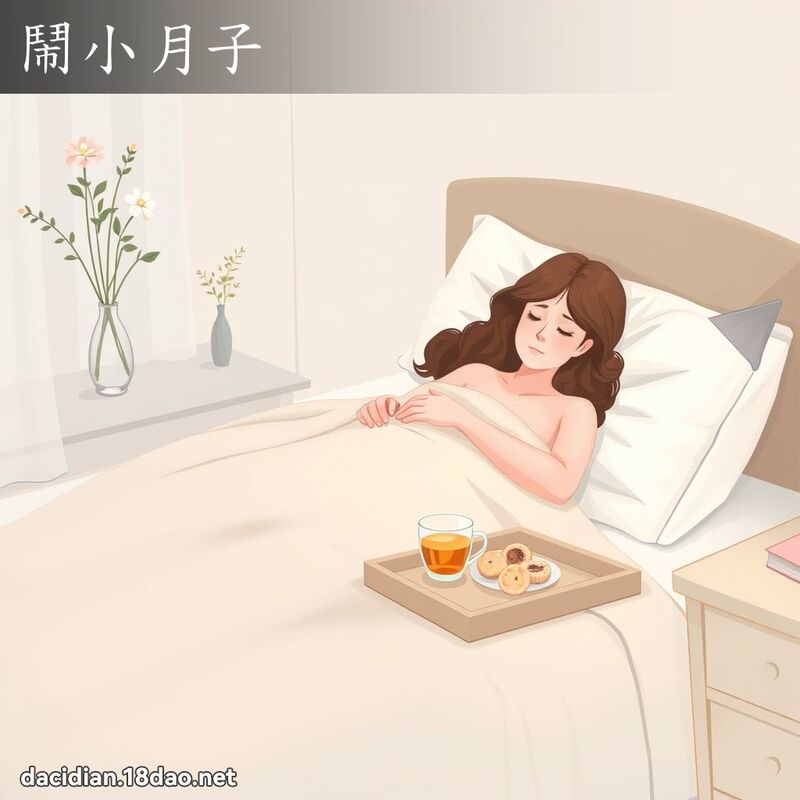 鬧小月子 - 國語大辭典配圖