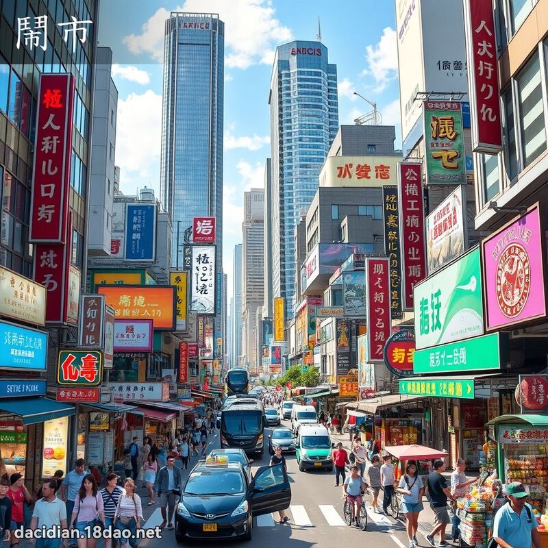 鬧市 - 國語大辭典配圖