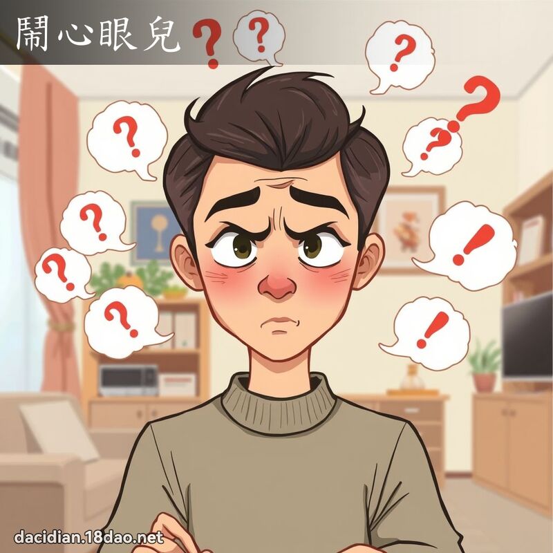 闹心眼儿 - 国语大辞典配图