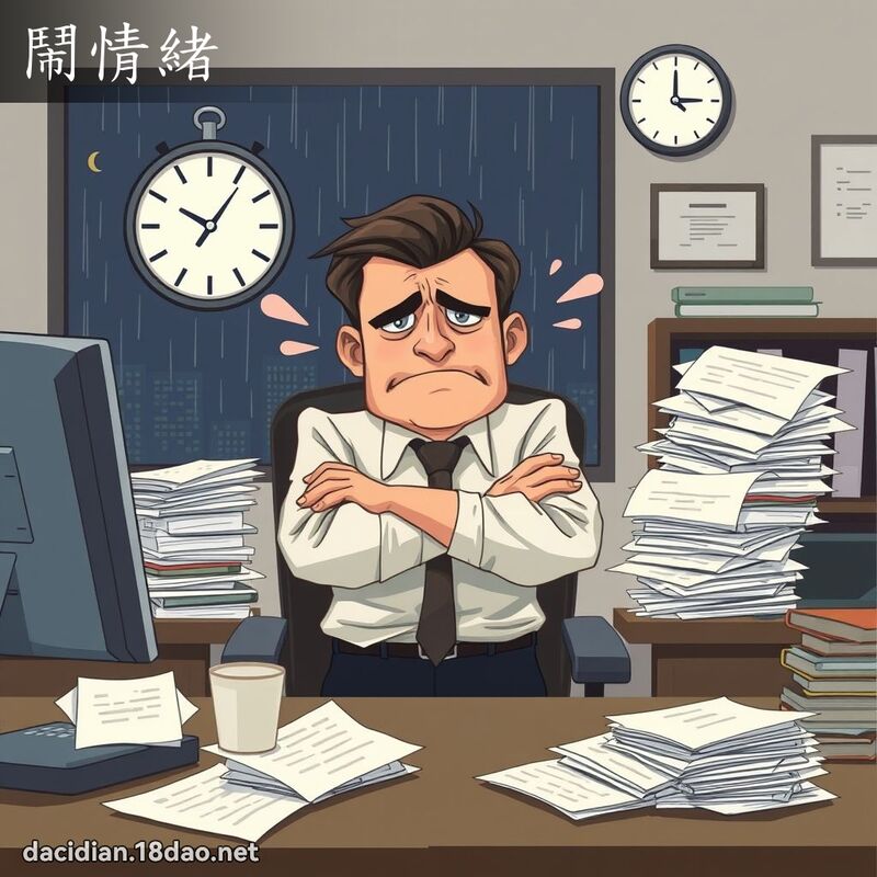 鬧情緒 - 國語大辭典配圖
