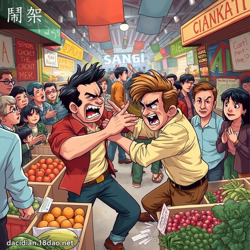 鬧架 - 國語大辭典配圖