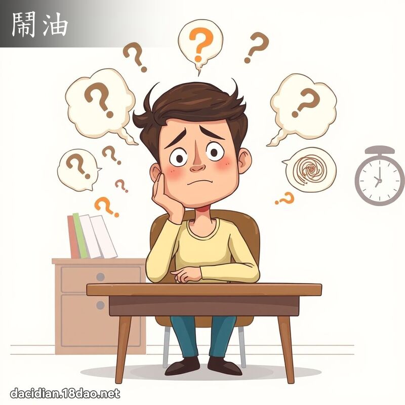 鬧油 - 國語大辭典配圖