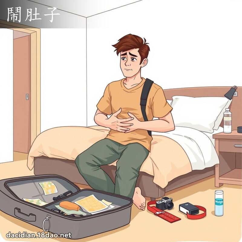 鬧肚子 - 國語大辭典配圖