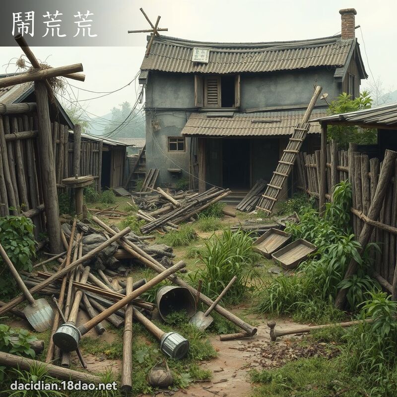 鬧荒荒 - 國語大辭典配圖